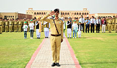 Independence Day Flag Hoisting Ceremony at Cadet College Wana