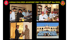Ummah Children Academy Visit to CCW (18th March 2022)